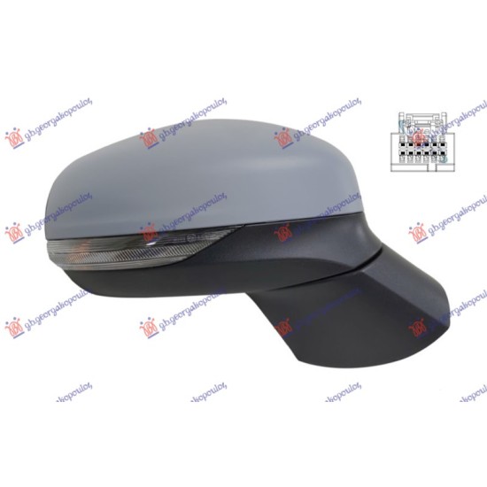 ΚΑΘΡΕΦΤΗΣ ΗΛΕΚΤΡΙΚΟΣ ΘΕΡΜΑΙΝΟΜΕΝΟΣ ΒΑΦΟΜΕΝΟΣ (ΜΕ ΦΛΑΣ) 6 PIN (CONVEX GLASS) - Δεξιά