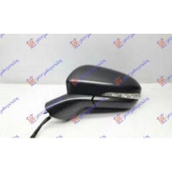 ΚΑΘΡΕΦΤΗΣ ΗΛΕΚΤΡΙΚΟΣ ΘΕΡΜΑΙΝΟΜΕΝΟΣ ΗΛΕΚΤΡΙΚΑ ΑΝΑΚΛΙΝΟΜΕΝΟΣ ΒΑΦΟΜΕΝΟΣ (ΜΕ ΦΛΑΣ & ΦΩΣ ΑΣΦΑΛΕΙΑΣ) ΜΑΥΡΗ ΒΑΣΗ (ASPHERICAL GLASS) - Αριστερά