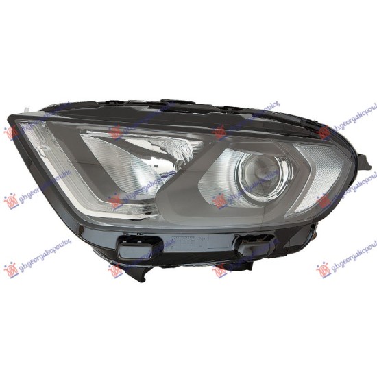 ΦΑΝΟΣ ΕΜΠΡΟΣ ΗΛΕΚΤΡΙΚΟΣ (ΜΑΥΡΟ) (H18/H1) (LED) (ΜΕ ΜΟΤΕΡ) (Ε) (DEPO) - Αριστερά