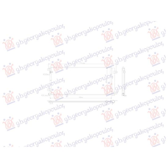 ΨΥΓΕΙΟ A/C 1.0-1.5 VTEC ΒΕΝΖΙΝΗ (665x305x12) (KOYO)