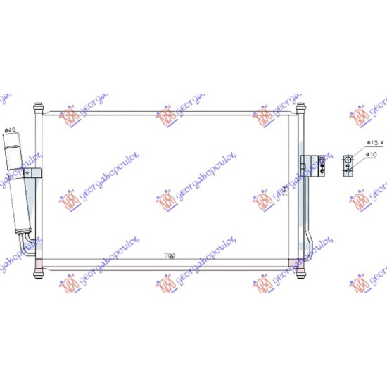 ΨΥΓΕΙΟ A/C 2.5-3.0 T.D (650x420x12) (KOYO)