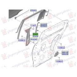 ΓΡΥΛΛΟΣ ΠΑΡΑΘΥΡΟΥ ΠΙΣΩ ΗΛΕΚΤΡΙΚΟΣ (ΧΩΡΙΣ ΜΟΤΕΡ) (Γ) - Αριστερά