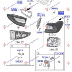ΦΑΝΟΣ ΠΙΣΩ ΕΞΩ LED (GT-LINE) (Γ) - Δεξιά ΦΑΝΟΣ ΠΙΣΩ ΕΞΩ LED (GT-LINE) (Γ) - Δεξιά