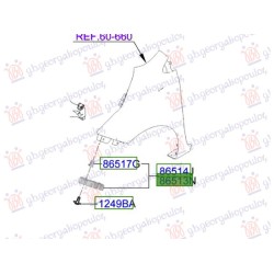 ΒΑΣΗ ΠΡΟΦΥΛΑΚΤΗΡΑ ΕΜΠΡΟΣ ΠΛΑΙΝΗ ΠΛΑΣΤΙΚΗ (Γ) - Αριστερά ΒΑΣΗ ΠΡΟΦΥΛΑΚΤΗΡΑ ΕΜΠΡΟΣ ΠΛΑΙΝΗ ΠΛΑΣΤΙΚΗ (Γ) - Αριστερά