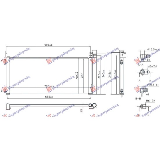 ΨΥΓΕΙΟ A/C 2.5 HYBRID (NX300H) ΒΕΝΖΙΝΗ (640x285x22) (VALEO)