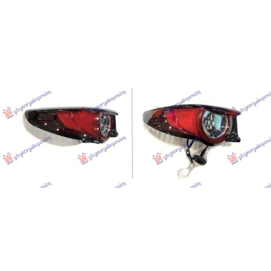 ΦΑΝΟΣ ΠΙΣΩ ΕΞΩ LED (ΜΕ ΦΩΤΕΙΝΗ ΕΠΙΓΡΑΦΗ LED)  (Ε) (DEPO) - Αριστερά