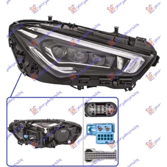 ΦΑΝΟΣ ΕΜΠΡΟΣ FULL LED ΕΞΥΠΝΟ (ΧΩΡΙΣ ΛΟΓΟΤΥΠΟ) (HELLA) - Δεξιά
