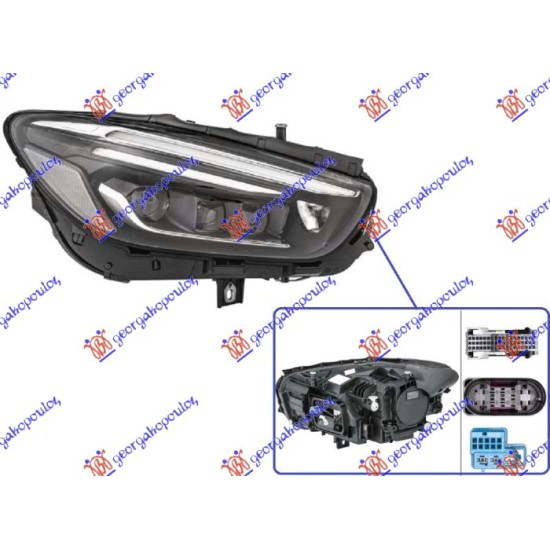 ΦΑΝΟΣ ΕΜΠΡΟΣ FULL LED ΕΞΥΠΝΟ (ΧΩΡΙΣ ΛΟΓΟΤΥΠΟ) (HELLA) - Δεξιά