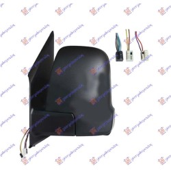 ΚΑΘΡΕΦΤΗΣ ΗΛΕΚΤΡΙΚΟΣ ΘΕΡΜΑΙΝΟΜΕΝΟΣ ΗΛΕΚΤΡΙΚΑ ΑΝΑΚΛΙΝΟΜΕΝΟΣ (ΜΙΚΡΟΣ ΚΑΘΡΕΦΤΗΣ) (ΜΕ ΦΛΑΣ) (5+2+2 PIN) (CONVEX GLASS) - Αριστερά