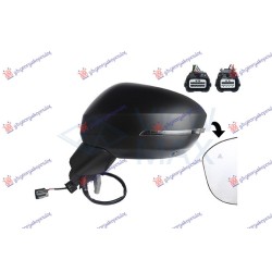 ΚΑΘΡΕΦΤΗΣ ΗΛΕΚΤ. ΘΕΡΜΑΙΝ. ΗΛ.ΑΝΑΚΛ. ΒΑΦΟΜ. (ΜΕ ΦΛΑΣ & BLIS & ΚΑΜΕΡΑ) (10H9PIN + 8H4PIN) (A ΠΟΙΟΤΗΤΑ) (CONVEX GLASS) - Αριστερά