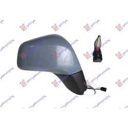 ΚΑΘΡΕΦΤΗΣ ΗΛΕΚΤΡΙΚΟΣ ΘΕΡΜΑΙΝΟΜΕΝΟΣ ΗΛΕΚΤΡΙΚΑ ΑΝΑΚΛΙΝΟΜΕΝΟΣ ΒΑΦΟΜΕΝΟΣ / ΜΑΥΡΗ ΒΑΣΗ (7 PIN) (CONVEX GLASS) - Δεξιά