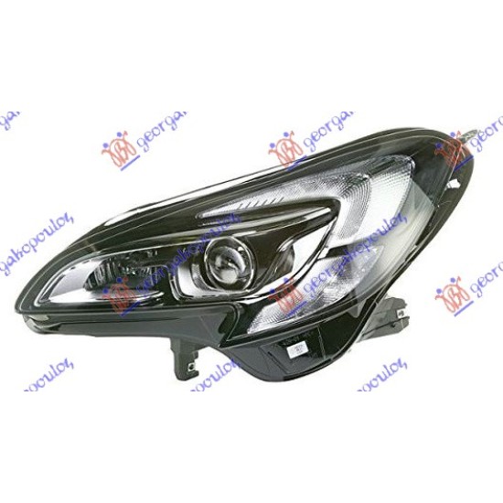 ΦΑΝΟΣ ΕΜΠΡΟΣ Bi-XENON ΜΕ ΦΩΣ ΗΜΕΡΑΣ LED (HELLA) - Αριστερά