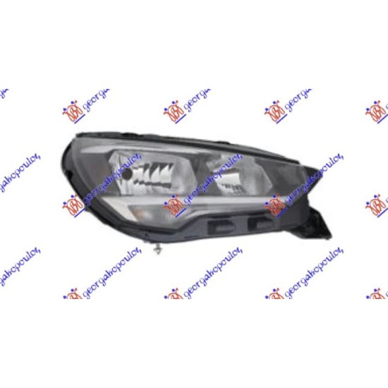ΦΑΝΟΣ ΕΜΠΡΟΣ ΗΛΕΚΤΡΙΚΟΣ (H7/H15) (VALEO) - Δεξιά