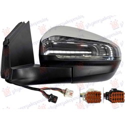 ΚΑΘΡΕΦΤΗΣ ΗΛΕΚΤΡΙΚΟΣ ΘΕΡΜΑΙΝΟΜΕΝΟΣ ΗΛΕΚΤΡΙΚΑ ΑΝΑΚΛΙΝΟΜΕΝΟΣ ΧΡΩΜΙΟ (ΜΕ ΦΛΑΣ & ΦΩΣ ΑΣΦΑΛΕΙΑΣ) (10 PIN) (CONVEX GLASS) - Αριστερά