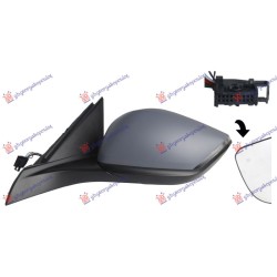 ΚΑΘΡΕΦΤΗΣ ΗΛΕΚΤ. ΘΕΡΜ. ΗΛ.ΑΝΑΚΛ. ΒΑΦΟΜ. (ΜΕ ΦΛΑΣ LED & ΦΩΣ ΑΣΦ. & BLIS) (18H10P) (Α ΠΟΙΟΤΗΤΑ) (CONVEX GLASS) - Αριστερά