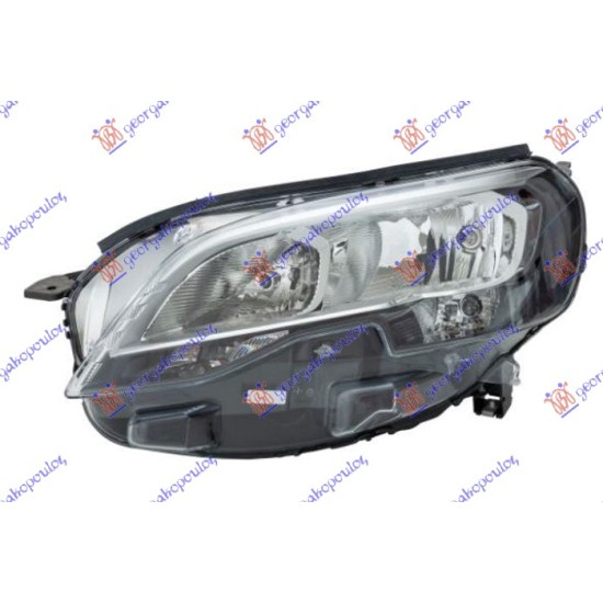 ΦΑΝΙΟΣ ΕΜΠΡΟΣ ΗΛΕΚΤΡΙΚΟΣ (H7/H1) (ΜΕ ΜΟΤΕΡ) (HELLA) - Αριστερά