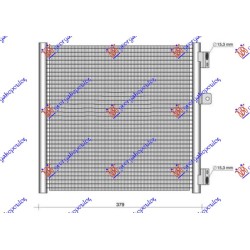 ΨΥΓΕΙΟ A/C 3.8-4.0-4.6 ΒΕΝΖΙΝΗ (379x338x16) ΨΥΓΕΙΟ A/C 3.8-4.0-4.6 ΒΕΝΖΙΝΗ (379x338x16)