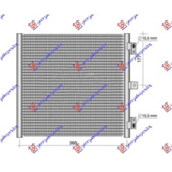 ΨΥΓΕΙΟ A/C 2.0-2.5 ΒΕΝΖΙΝΗ (379x332x16) ΨΥΓΕΙΟ A/C 2.0-2.5 ΒΕΝΖΙΝΗ (379x332x16)